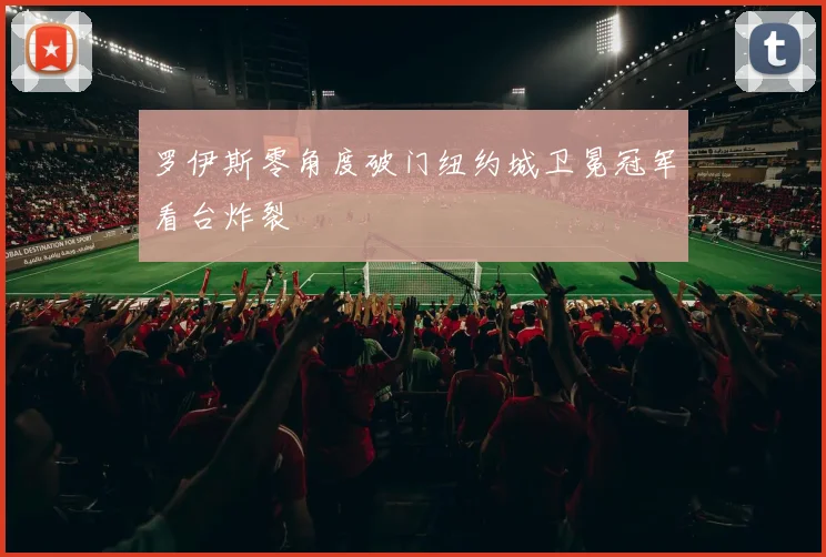 罗伊斯零角度破门纽约城卫冕冠军看台炸裂